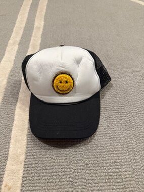 David and Young Black and White Trucker Cap with Purple Brand Tag